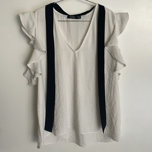 White Bershka Blouse Medium